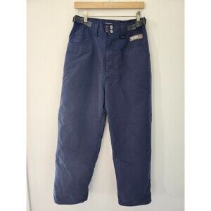 Vintage 90's/Y2K PLANET EARTH Men Snowboard Snow Waterproof Pants Navy Sz Small